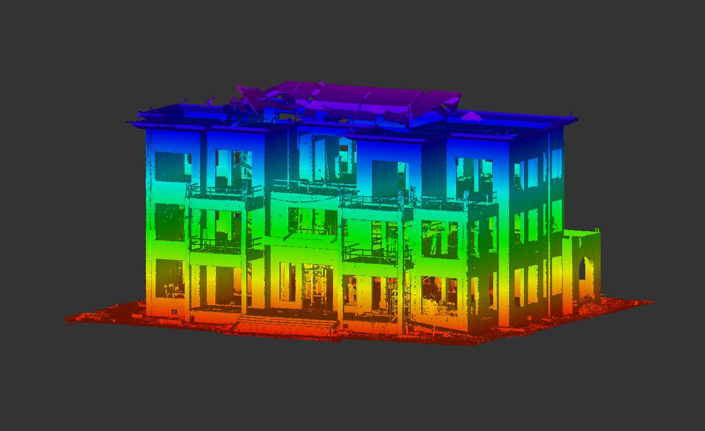 【上海滬敖3D掃描案例】為某豪華別墅建筑幕墻裝修設計提供三維基礎測量數據
